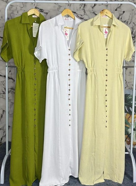 Robes longues boutonnées été