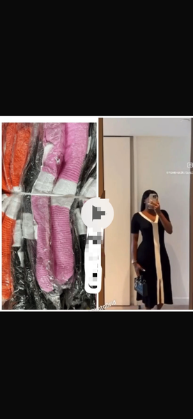 Robe élégante bicolore