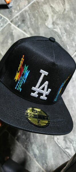 Casquette LA moderne noire