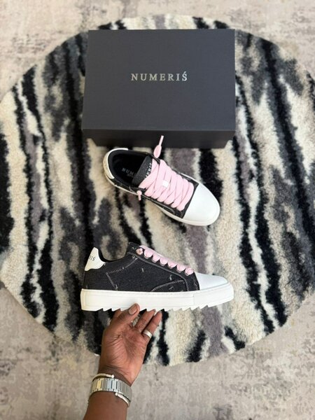 NUMERIŠ Baskets Femme - Noir et Rose
