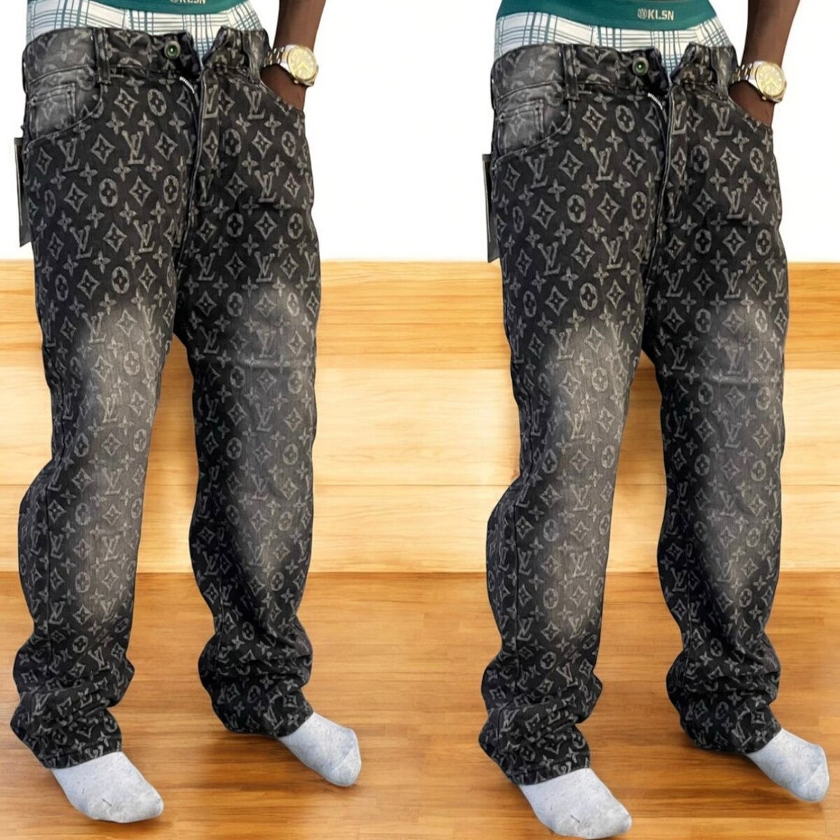 Jeans décontractés imprimés