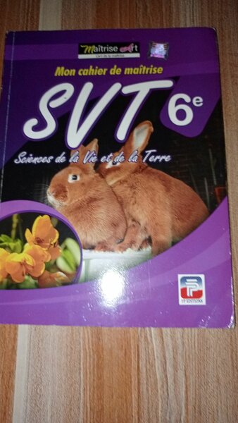 Cahier SVT 6e Maîtrise