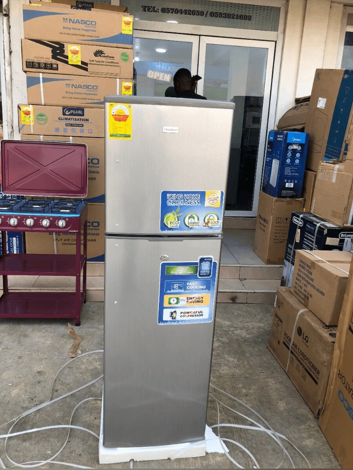 Nasco Top Freezer With Double Door Fridge 165 liters