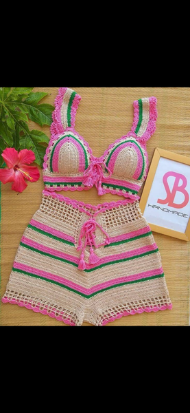 Ensemble Bikini Crochet Femme