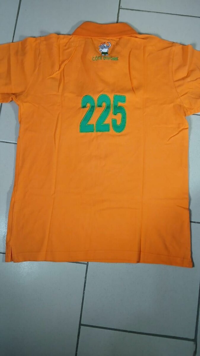 Polo orange unisexe stylé