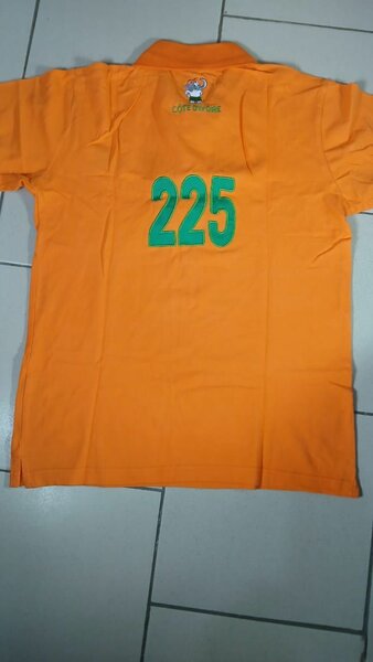 Polo orange unisexe stylé