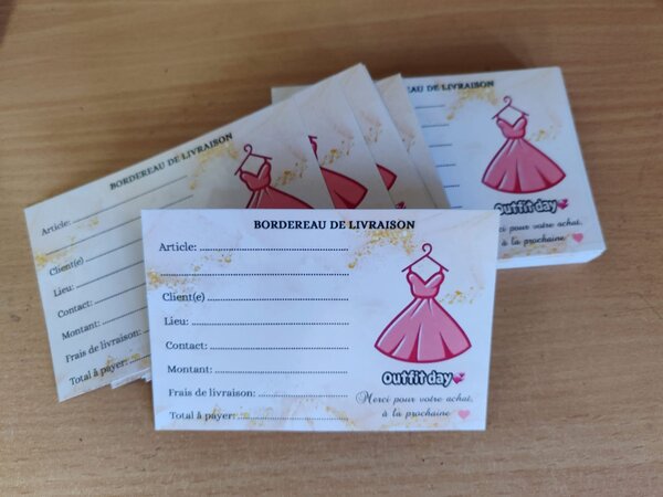 Enveloppes Borderaux de Livraison