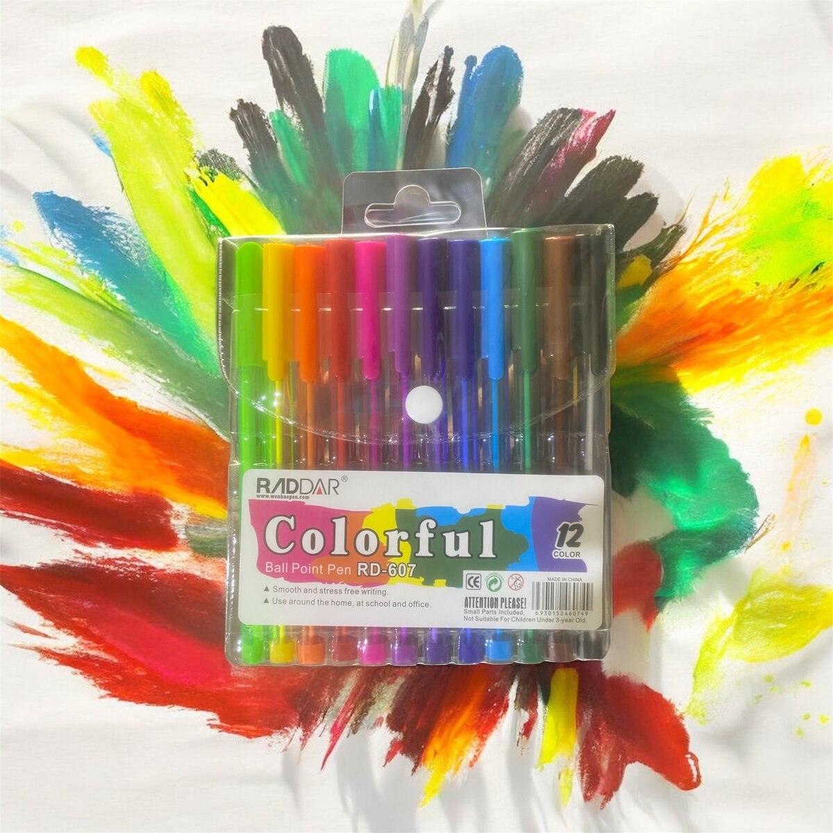 Stylos à Bille Colorés 12 unités