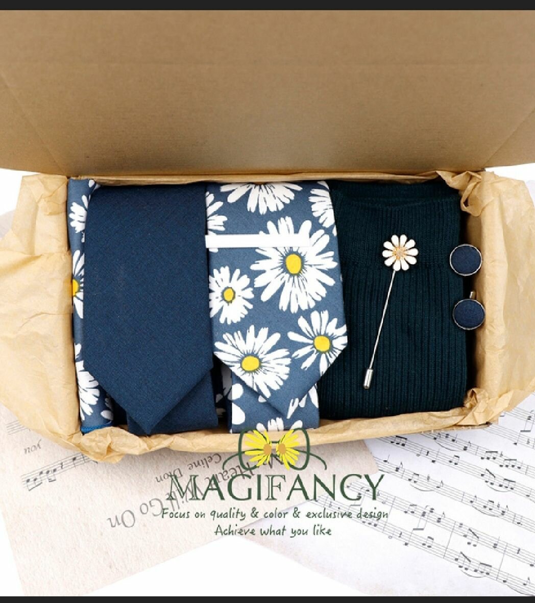 Coffret à Cravate Élégant Floral