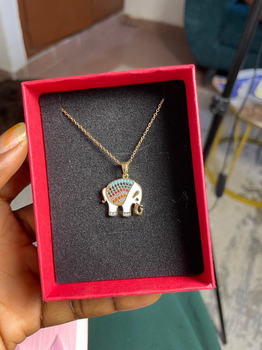 Collier Élégant Éléphant