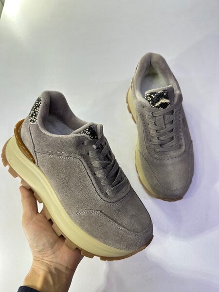 Кроссы натуральный замша кожа