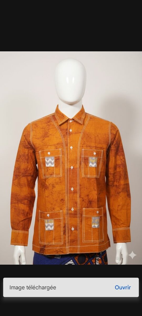 Chemise en Wax Tie-Dye Homme