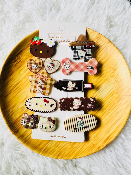 Lot de Barrettes Colorées