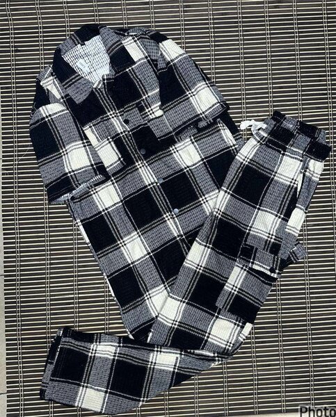 Pyjama en flanelle à carreaux