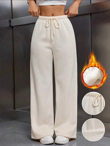 Pantalon large chaud pour femmes
