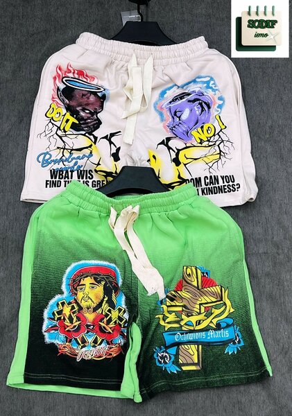 Shorts graphiques en coton