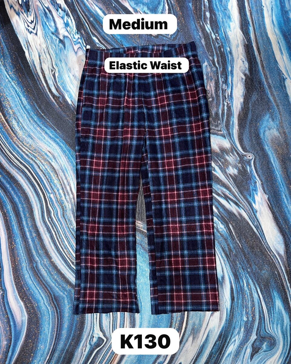 Women's cozy checkered pajama pants