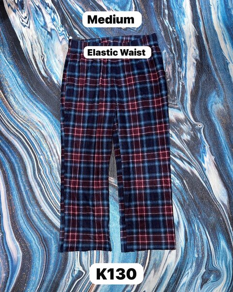 Women's cozy checkered pajama pants