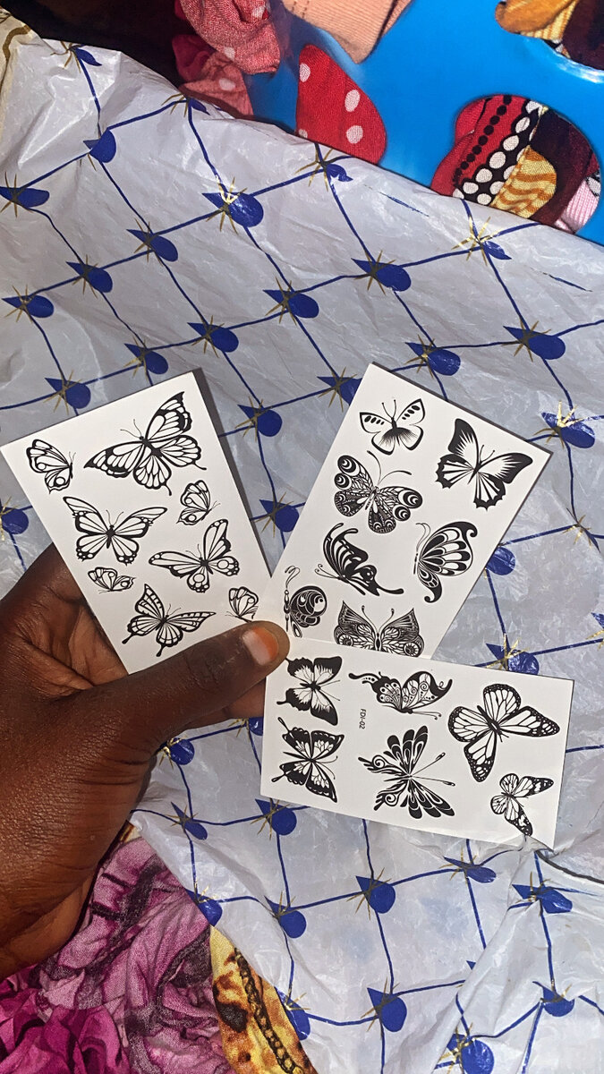 Tattoos éphémères motifs papillons