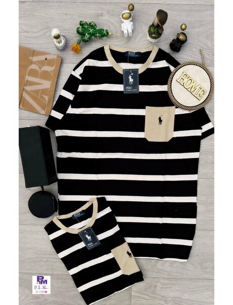 T-shirts rayés de luxe