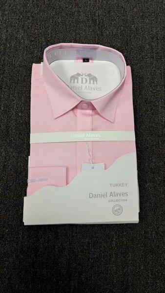 Chemise classique rose homme