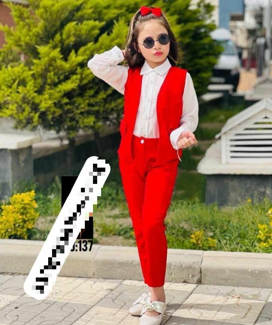 Beautiful 3pcs Outfit Trousers with coat and shirt