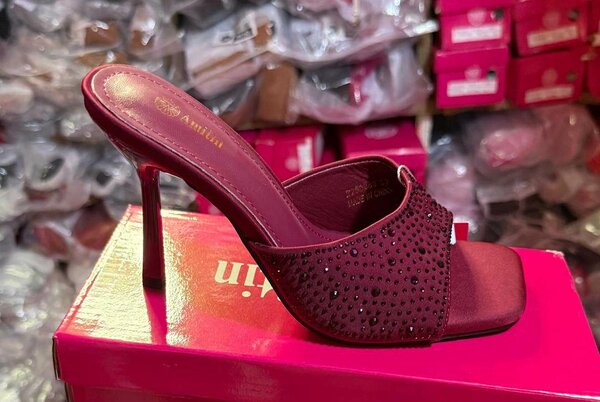 Sandales à talons strass femme