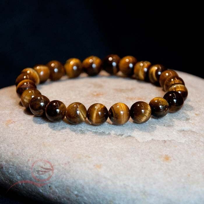 Bracelet en pierres œil-de-tigre