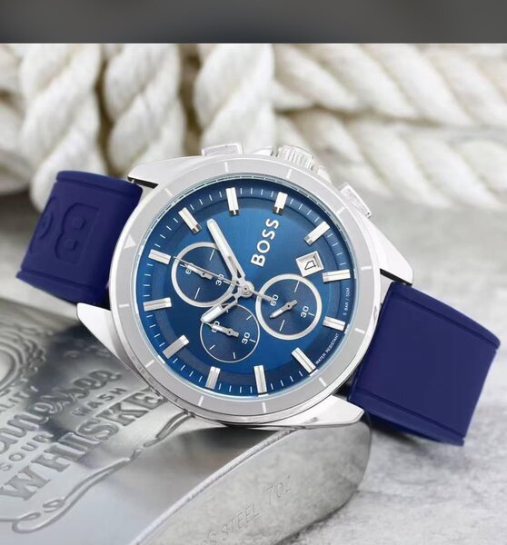 Montre Homme Bleu Chronographe