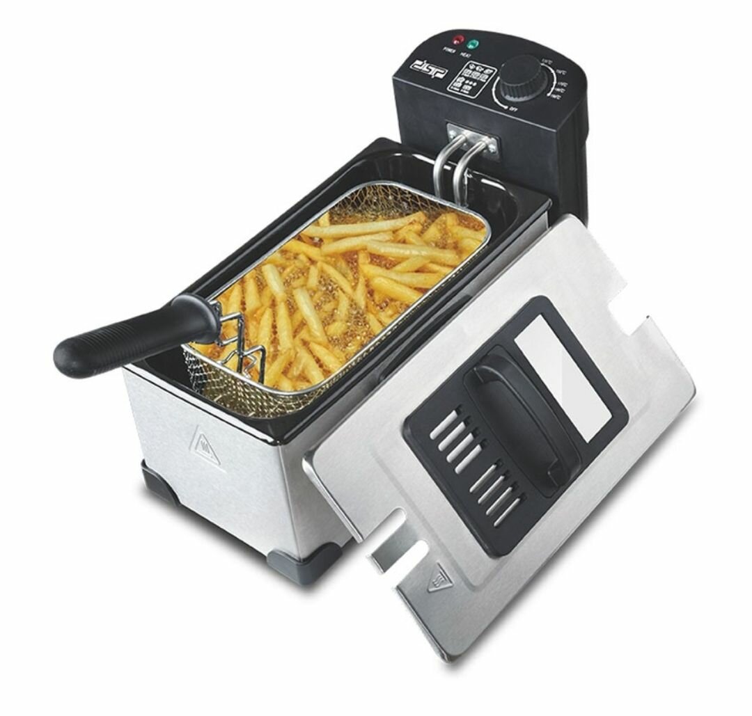 3L STAINLESS STEEL 130-190°C ADJUSTABLE HEAT DEEP FRYER KB20