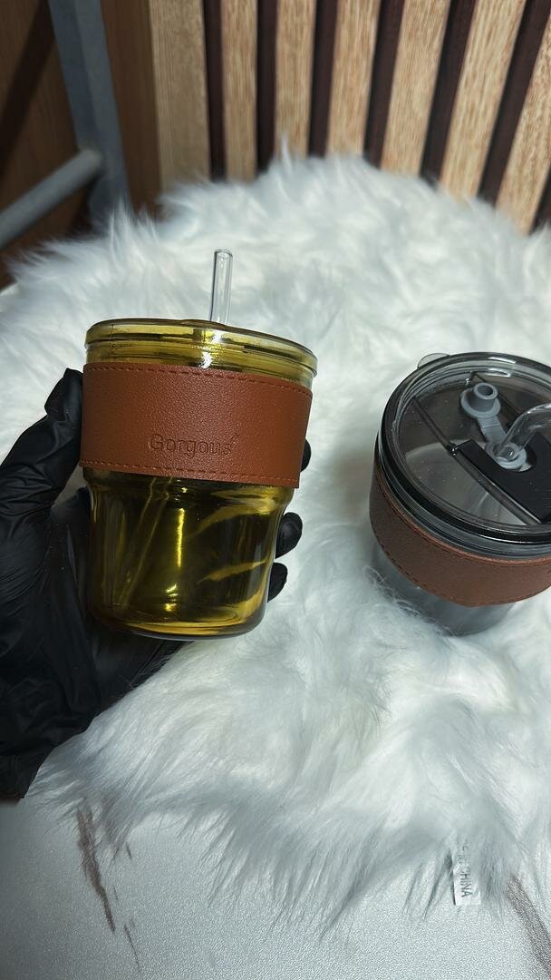 Gobelet en verre réutilisable