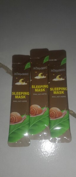 3 PCS MASQUE DE SOMMEIL  ESCARGOT ANTI-ÂGE