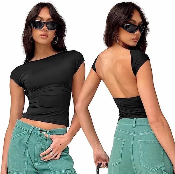 Top dos nu élégant femme