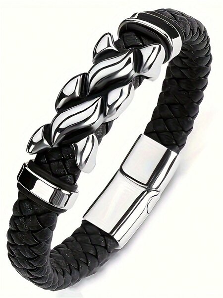 Bracelet en cuir avec croix