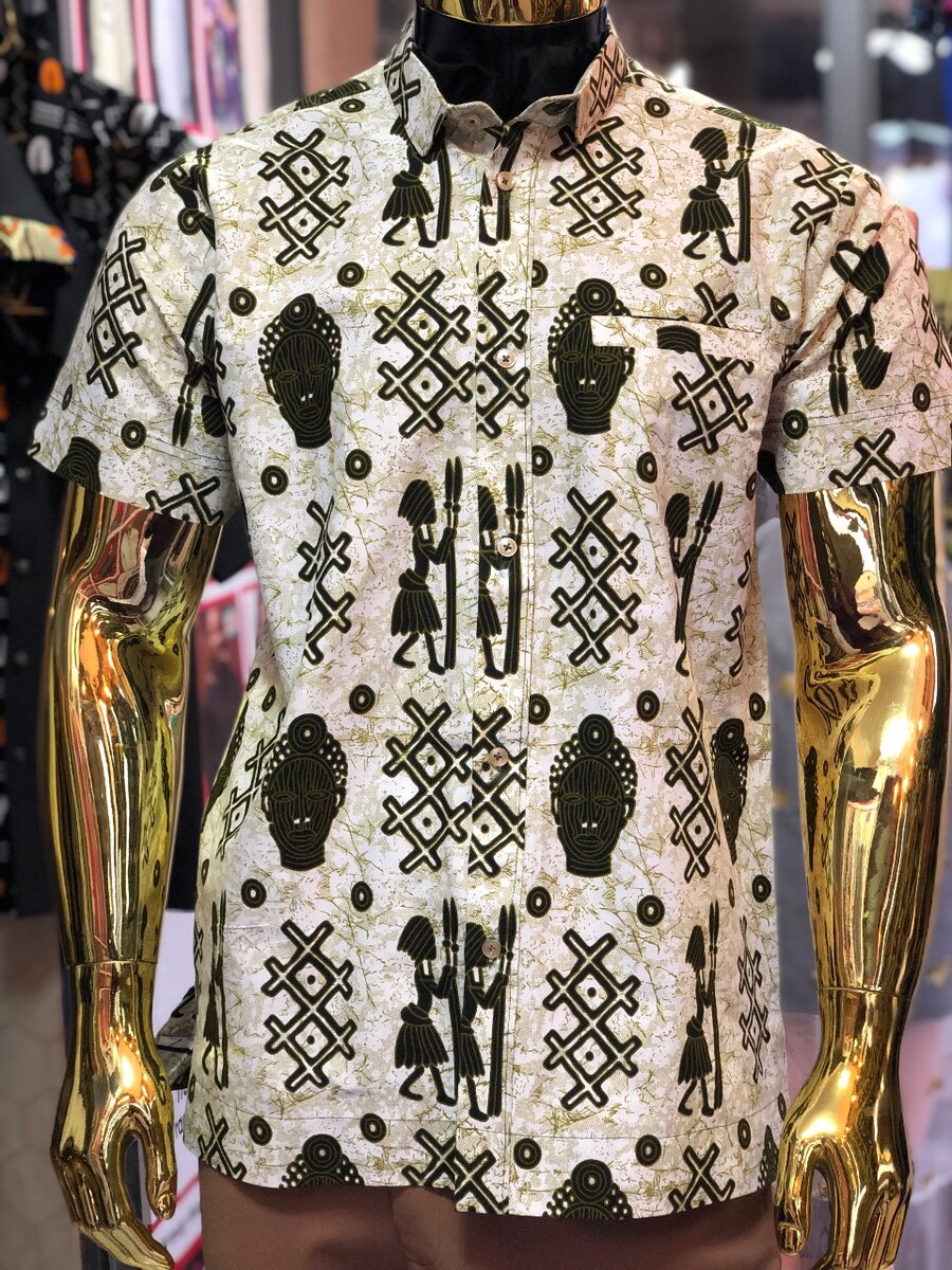 African print shirt