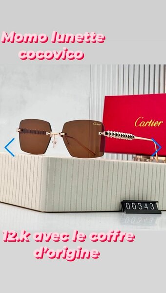 Lunettes de soleil Cartier luxe