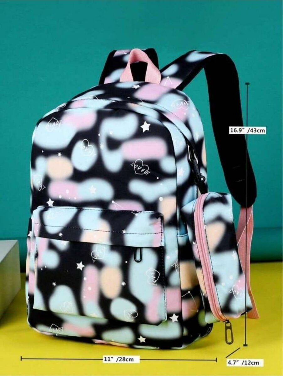 Sac à dos multicolore contemporain