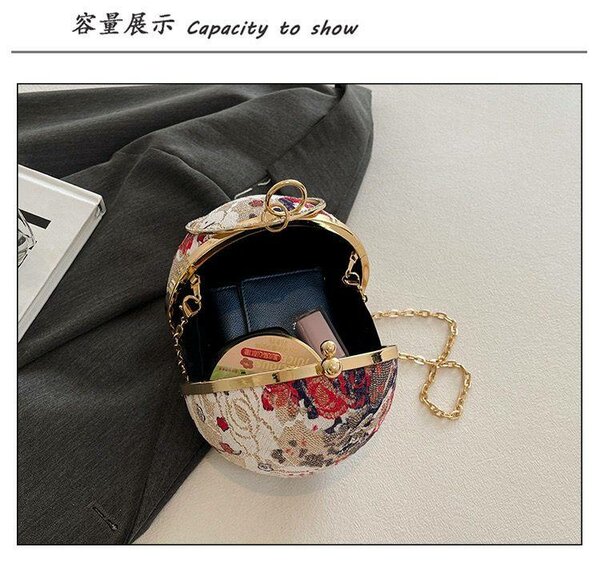 Sac à main rond élégant