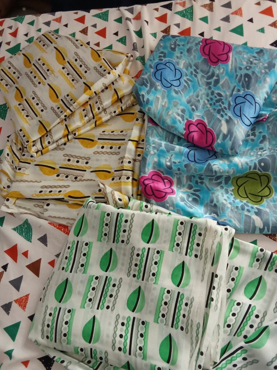 Tissus imprimés colorés