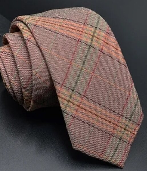 Polyester + Rayon Ties orange