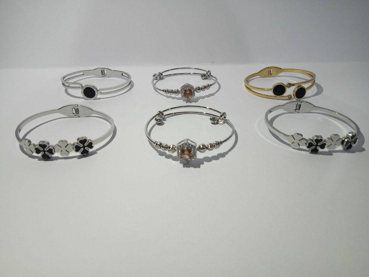 Available bangles bracelet necklace rings earrings etc