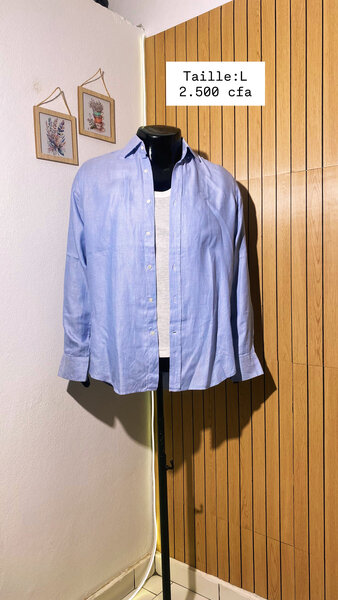 Chemise Bleue Homme Taille L