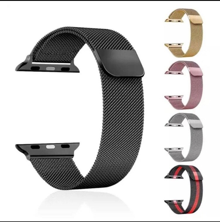 Bracelet de montre en acier inoxydable et nylon