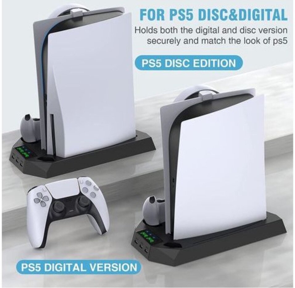 PS5 Console Stand Controller Charger Charging Station Dock