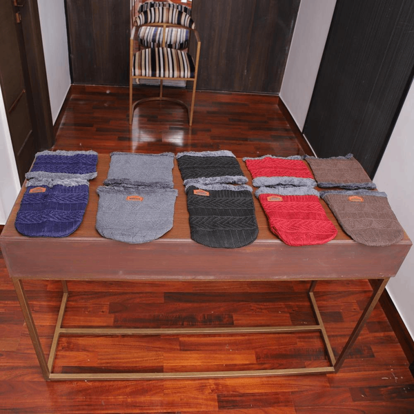 Wool Cap with Warmer Neck