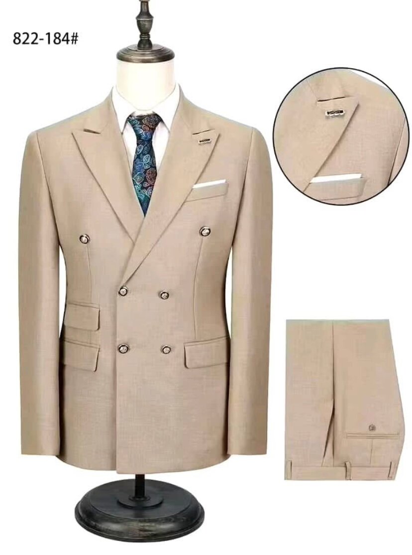 Costume homme croisé élégant