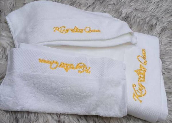 Serviettes de bain "King and Queen"