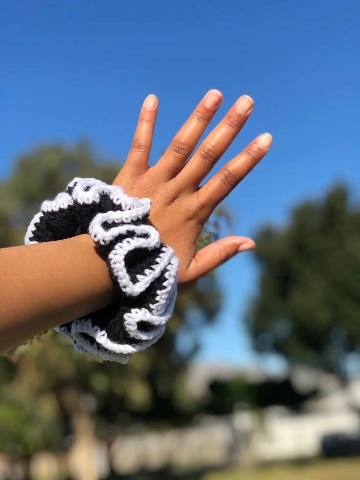 Chouchou tricotée en crochet