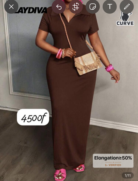 Robe Maxi Élégante Femme