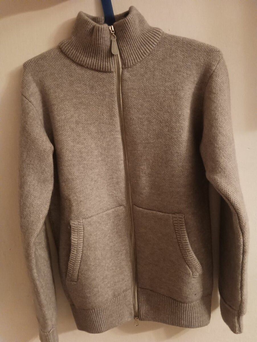 Даблзип кофта из мягкой и шерсти,взяная